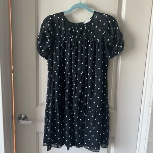 Moon River Polka Dot mini dress